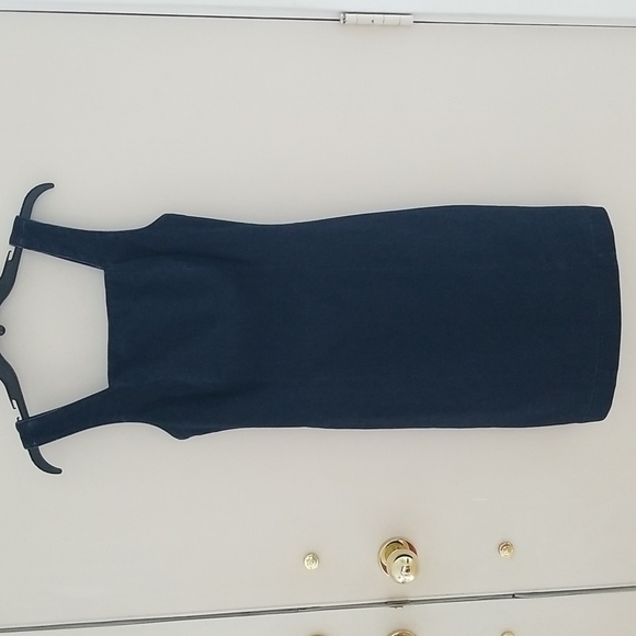 Club Monaco Stretchy Denim Sleeveless Minidress - Picture 2 of 5